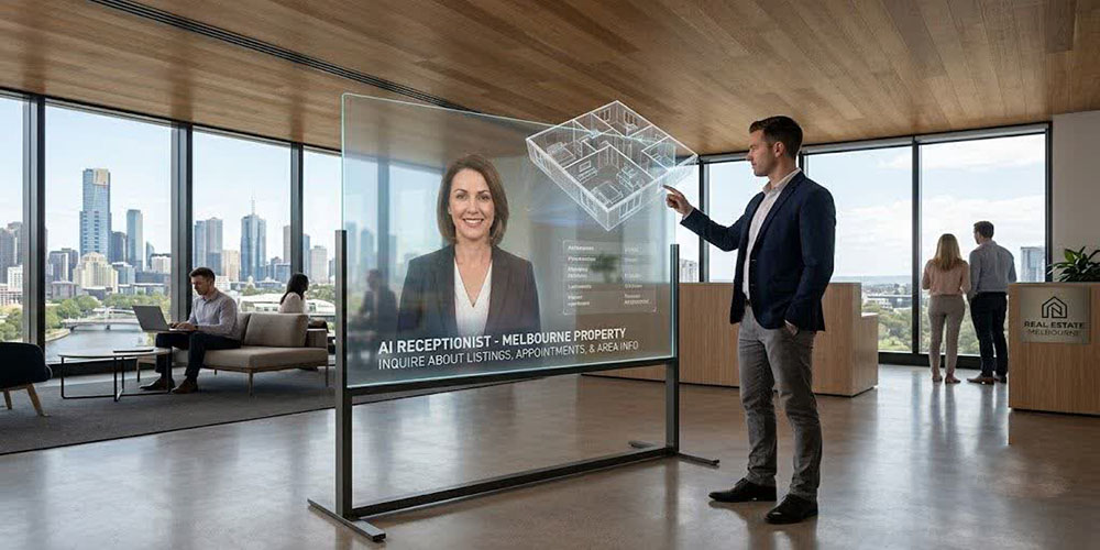 AI receptionist real estate Melbourne